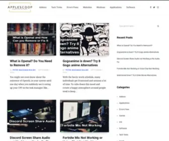 Applescoop.com(Get Bundles of Data From Tech World) Screenshot