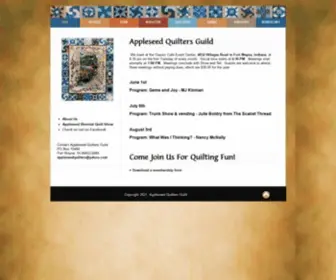 Appleseedquiltersguild.com(Appleseed Quilters Guild) Screenshot