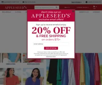 Appleseeds.com(Womens Clothing & Apparel) Screenshot