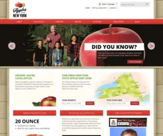 Applesfromny.com(New York Apple Association) Screenshot