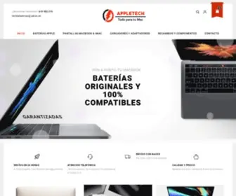 Appletech.es(Baterías para Macbook) Screenshot