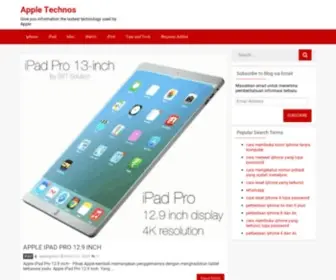 Appletechnos.com(Memberikan informasi terkini khususnya teknologi dan produk apple) Screenshot