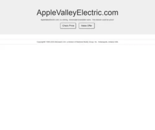 Applevalleyelectric.com(This domain could be yours) Screenshot