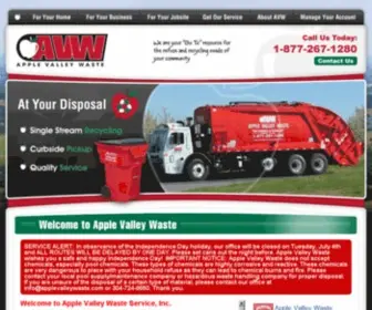 Applevalleywaste.com(Apple Valley Waste) Screenshot