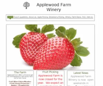 Applewoodfarmwinery.com(Applewood Farm & Winery) Screenshot