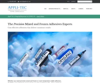 Appli-Tec.com(Adhesive Manufacturer) Screenshot