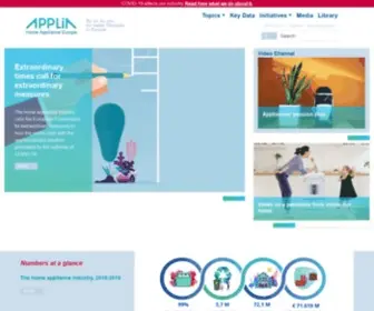 Applia-Europe.eu(Home Appliance Europe) Screenshot