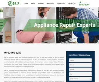 Appliance24X7.com(Home Appliances Care) Screenshot