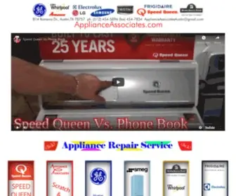 Applianceassociates.com(Appliance Associates) Screenshot