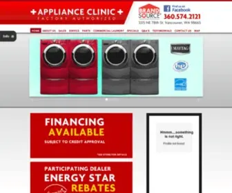 ApplianceclinicVancouver.com(The Appliance Clinic) Screenshot