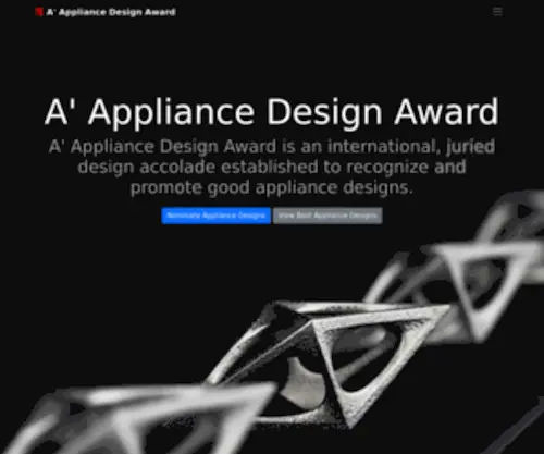 Appliancedesigncompetition.com(The Appliances Design Award 2021) Screenshot