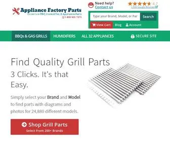Appliancefactoryparts.com(Repair Your Grill) Screenshot