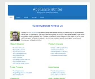 Appliancehunter.co.uk(Trusted Appliance Reviews UK) Screenshot
