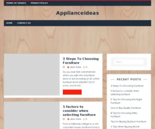 Applianceideas.com(Applianceideas) Screenshot