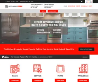 Appliancemax.com(Appliance Repair & Sales) Screenshot