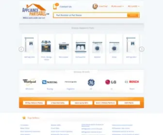 Applianceparts4ALL.com(Appliance Parts 4 All) Screenshot