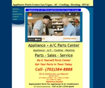 Appliancepartscenter.us(Appliance Parts Center Las Vegas) Screenshot