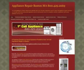 Appliancerepairbostonma.com(Home Appliance Repair Boston MAAppliance Repair Boston MA 800.429.2069) Screenshot