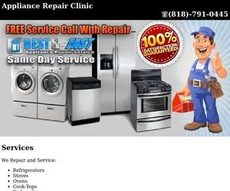 Appliancerepairclinic1.com(Appliance Repair Clinic) Screenshot