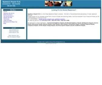 Appliancerepairgurus.com(Appliance Repair Services San Diego) Screenshot