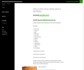 Appliancerepairswollongong.net.au(Wollongong Appliance Repairs Servicing the Illawarra) Screenshot