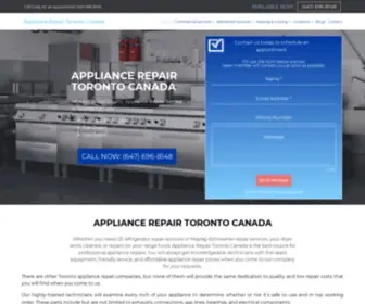 Appliancerepairtorontoca.com(Appliance Repair Toronto) Screenshot