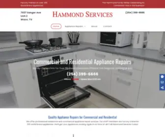 Appliancerepairwacotx.com(Hammond Services) Screenshot