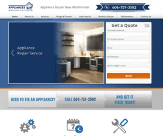 Appliances-Pros-OF-Newwestminster.ca(Appliances Pros OF Newwestminster) Screenshot