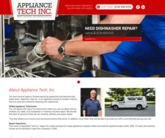 Appliancetech-INC.com(About Appliance Tech) Screenshot