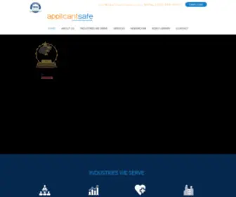 Applicantsafe.com(HOME) Screenshot