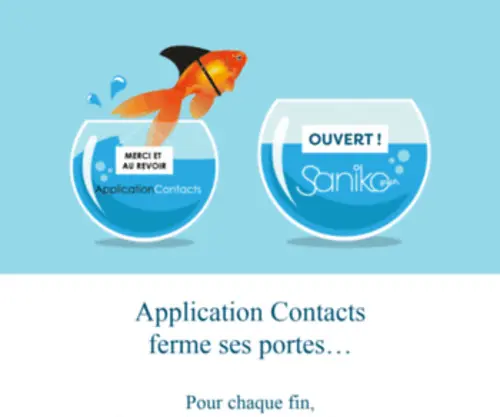 Application-Contacts.fr(Agence de communication à Nantes) Screenshot