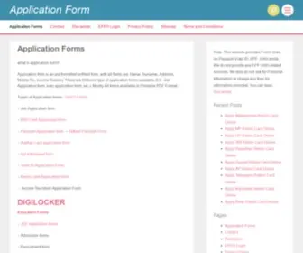 Applicationforme.com(Application Form) Screenshot