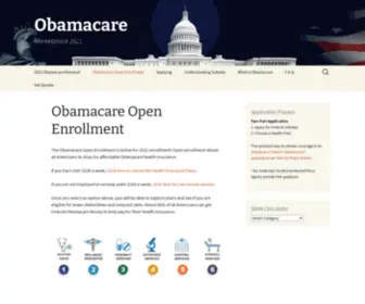 Applicationforobamacare.com(Obamacare Open EnrollmentObamacare) Screenshot