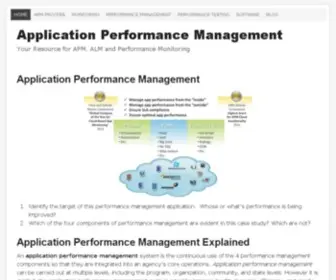 Applicationperformancemanagement.org(Application Performance Management) Screenshot