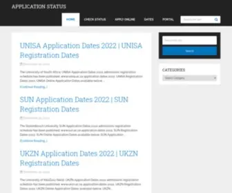 Applicationstatus.co.za(Track Your Application Status Online) Screenshot