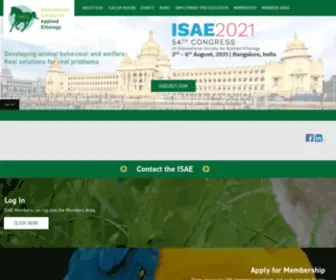 Applied-Ethology.org(International Society for Applied Ethology (ISAE)) Screenshot