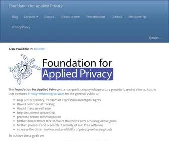 Applied-Privacy.net(The foundation for applied privacy) Screenshot