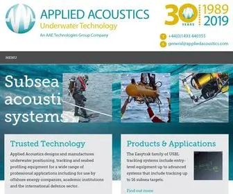 Appliedacoustics.com(Applied acoustics) Screenshot