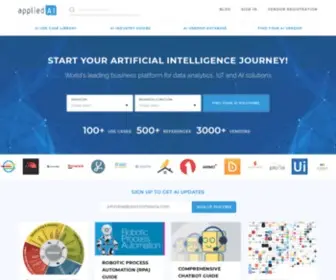 Appliedai.com(Accelerate your company's artificial intelligence transformation with appliedAI) Screenshot