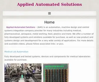 Appliedautomatedsolutions.com(Applied Automated Solutions) Screenshot