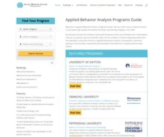 Appliedbehavioranalysisprograms.com(We are a free resource whose mission) Screenshot