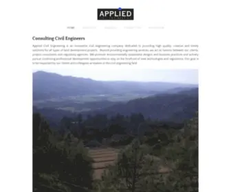 Appliedcivil.com(Applied Civil Engineering Incorporated) Screenshot