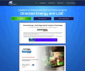 Appliedenergetics.com(Applied Energetics) Screenshot