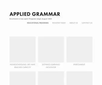 Appliedgrammar.com(APPLIED GRAMMAR) Screenshot