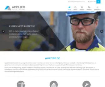 Appliedinstallations.com.au(Commercial and Industrial Construction Service) Screenshot