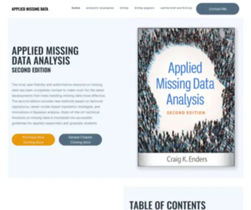 Appliedmissingdata.com(Applied Missing Data Analysis) Screenshot