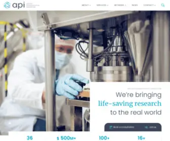 Appliedpharma.ca(Applied Pharmaceutical Innovation) Screenshot