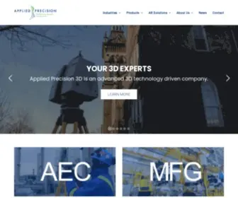 Appliedprecision.ca(3D Scanning & Measurement Specialists in Toronto) Screenshot