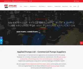 Appliedpumps.co.uk(Gear Pumps from Applied Pumps Ltd) Screenshot