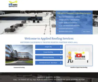 Appliedroofingservices.com(Roofing Contractor) Screenshot
